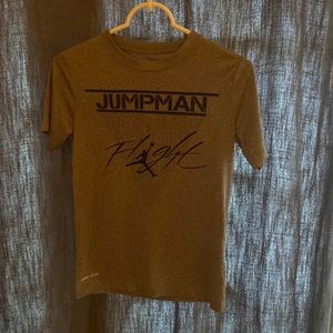 Grey Dri-Fit tee (Jumpman Flight Jordan)